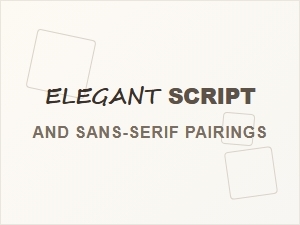 Elegant Script and Sans-Serif Pairings for Luxury Packaging