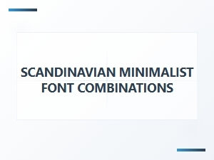 Scandinavian Minimalist Font Duos for Creative Fabrica Logos